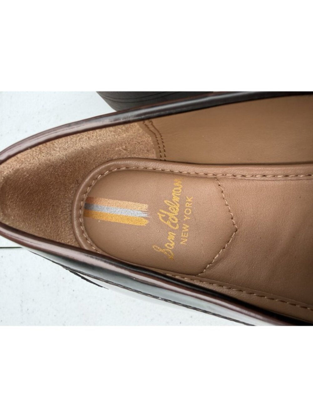 Sam Edelman Laurs Lug Sole Loafers Spiced Brandy Horsebit Women’s SZ 6 - Picture 6 of 6